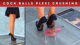 Crushing Your Cock & Balls Until They Pop Under My Plexi & Steel Heeled Platforms (247) - Split Cam 2 - Extreme Trample Trampling Crush Foot Shoe Heel CBT Fetish - HUGE Discount!!