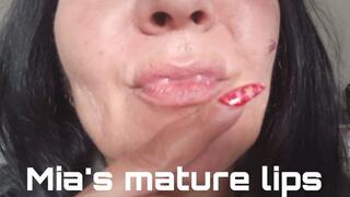 Mia's mature lips