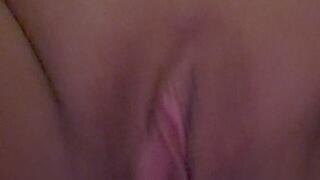 Touching my pleasure point in the vagina