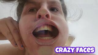Squished Face on Glass Table - Silly Deformed Faces POV