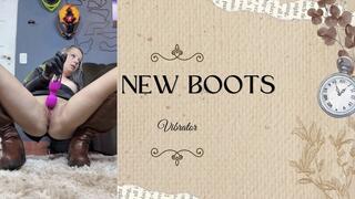vibrator and new brown boots
