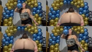 Balloons in large quantities + hot moment