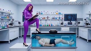 Water Tank Femdom Underwater Testing, Breath Play