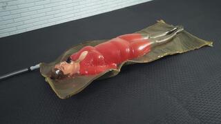 Red dress no escape when it s over vacuum packaging covered