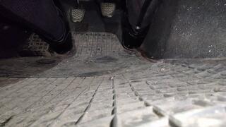 Sarah's Car Barely Starts inside a Parking Garage - Floor View
