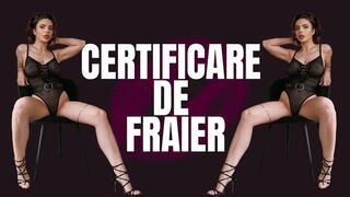 Certificare de fraier