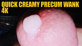 Quick Creamy Precum Wank 4K