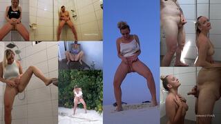 All of her pee and golden showers from Maldives 2021