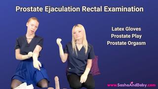 TWO GIRLS UP YOUR ASS - Prostate Ejaculation Extraction with Latex Gloves - Ass Fisting - Prostate Milking - Ass Fingering - Medical Play - Prostate Play