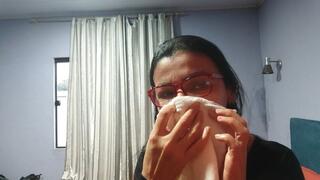 My runny nose sounds loud