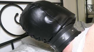 Tied up, handcuffed and hooded wife