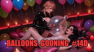 Balloons Gooning #14D: Latex Tension Overload (Animated, Music, Text)