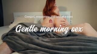 Morning sex in cowgirl & cum on ass