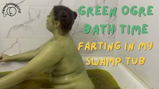 Green Ogre Bath Time Farting in My Swamp Tub