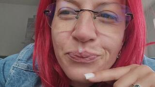 OPEN WIDE MOUTH – YOU'RE FEEDED WITH MY THICK SNOT & VERBALLY HUMILIATED