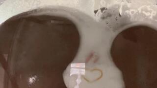 Ebony Giantess Soapy Shower Ass Smother ASMR: Clear Chair Squishy Crush, Ass Clap Bouncing & Wet Foot POV Domination