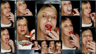 00036 # tobacco smell between my red lips
