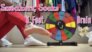 Sneakers, Socks, and Bare Feet Drain