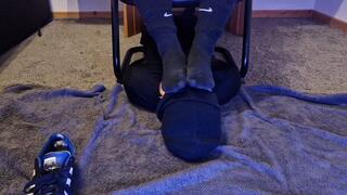 Super Smelly Black Nike Socks Sniffing After Party By Karina