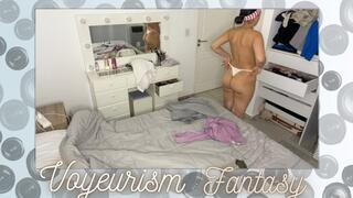 Spy on me: Shower and changing for bed