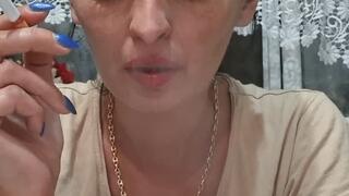 Smoking cork filter and hard cough atrack By Anna Sparkle