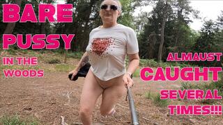 My first outdoor forest pussy flashing walk of the year!