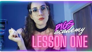 Piggy Academy: Lesson one