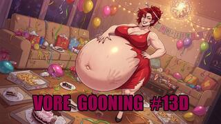Vore Gooning #13D: Eternal Warmth Within Her Divine Maw (Animated, Music, Text)