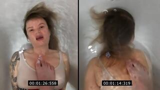 Anastasia is trying to improve her time underwater