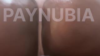 Goddess Nubia’s Wet Dream Assjob! Oiled Ebony Cheeks Swallow Your Cock in POV