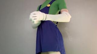 femboy luigi caught jorkin & tied up by bowser!!