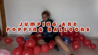 Jumping and popping balloons
