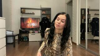 Goddess teases you and makes u weak