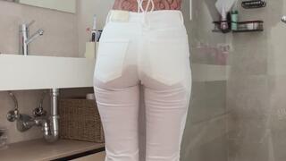 Roleplay desperately peeing & wetting my white jeans