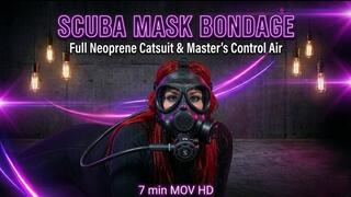 SCUBA Bondage 2: Handcuffed, Gas Mask & Master’s Air Control - 7 Min MOV HD