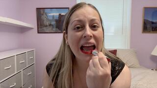 Wearing Red Lipstick