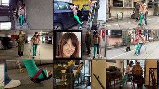 Suzy LLC Crutch to the Cafe (in HD 1920X1080)