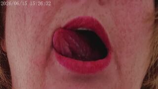angyourdirtycanadian tongue play with clothespin & oral tease