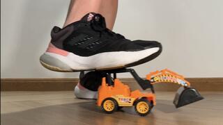 You Can’t Escape My Sneakers — Giantess Toy Truck Crush & Total Destruction