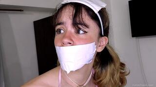 Fully Bound Nurse?! Nani’s Body Gets TIGHTLY Taped Up! (HD)