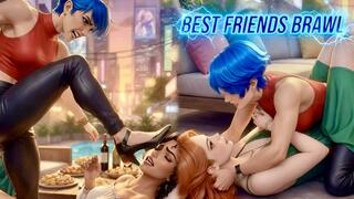 Best Friends Brawl – Female Fighting & Fantasy Wrestling Animation
