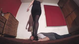 Sophie Head & Hands Walking In Stiletto Heels FLOOR CAM