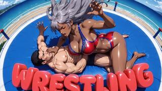 WRESTLING - Undefeated Beach Boxing Queen Humiliates and Destroys You Then Fucks You in Cabana (Erotic Audio)