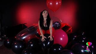 Raven, Sexy Clown, Heel Pops, Nail Pops and Masturbates HD (1920x1080)