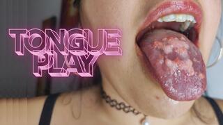 Tongue play: candy makes me drool (ASMR version)