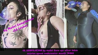 WMV COMPILATION by model Sara cpr after bdsm session apnea underwater 70060