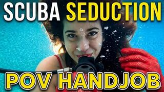 VIOLETA S SCUBA SEDUCTION - UNDERWATER POV HANDJOB WITH MASK REMOVAL AND FACIAL