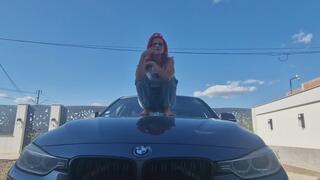 SMOKE & DANCE BAREFOOT ON THE HOOD OF A BMW