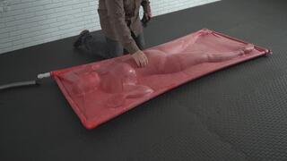 Sonya gift is a brand new red Ferrari vacuum bed, polished to a shine by Mr. Bob
