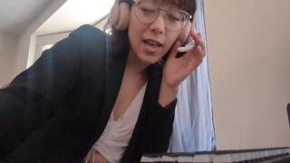 Masturbating with your hot coworker